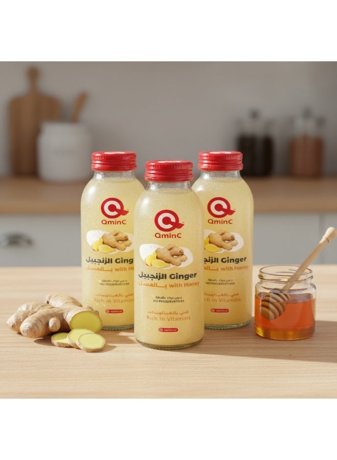 Qmin C Ginger with Honey Juice, 150ml – Natural Blend, No Added Sugar, Antioxidant-Rich Daily Wellness Drink - Image 5